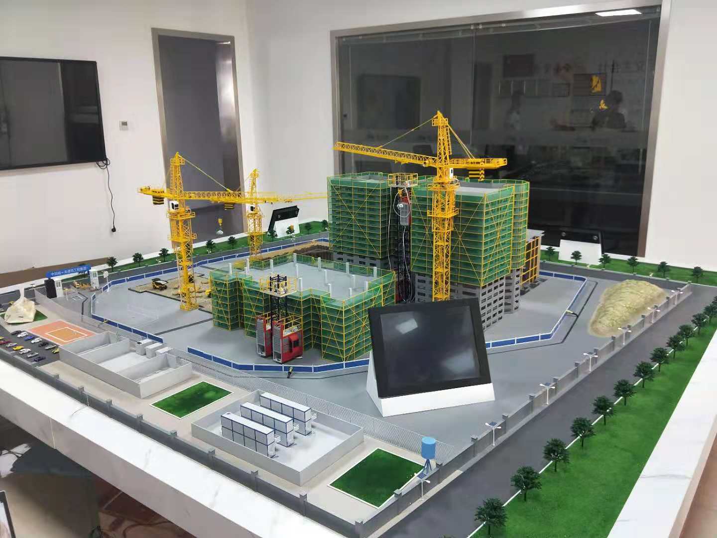 得荣县建筑施工场景模型